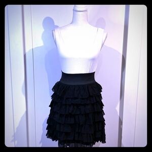 Aqua tiered skirt baby doll dress